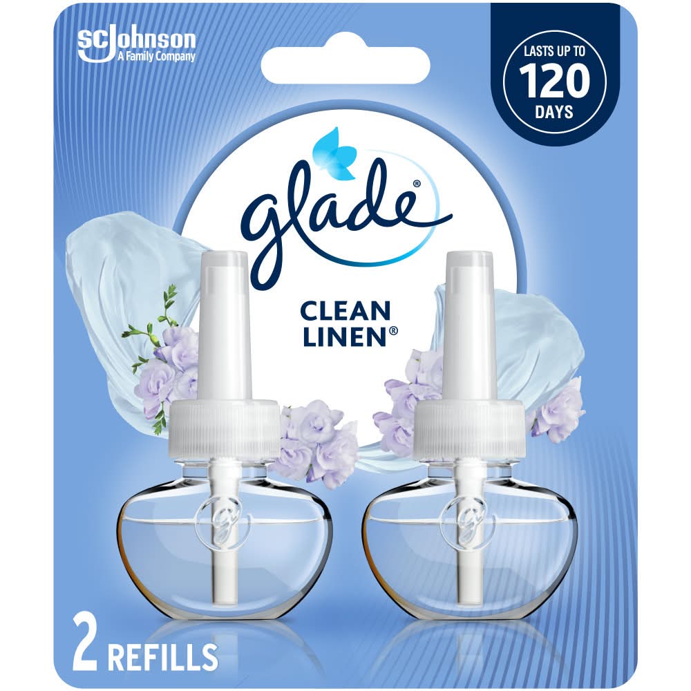 Glade Plugins Scented Oil Air Freshener Refills, Clean Linen (150 g)