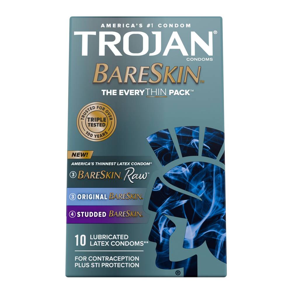 Trojan Bareskin the Everythin Lubricated Latex Condoms (10 ct)