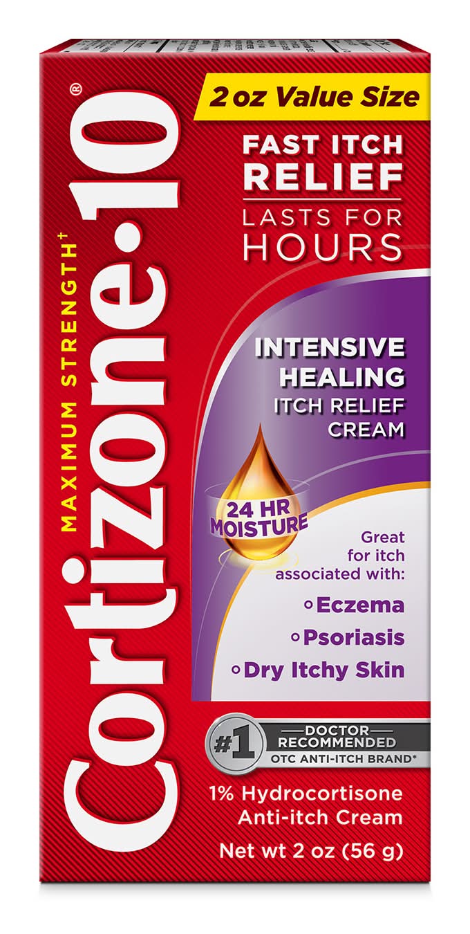 Cortizone-10 Maximum Strength Intensive Healing Itch Relief Cream (2 oz)