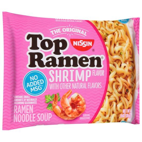 Nissin Top Ramen Shrimp Flavor Noodle Soup