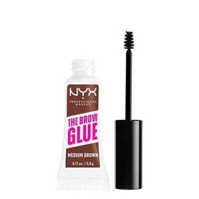 NYX Professional Makeup Brow Glue Eyebrow Gel, Medium Brown