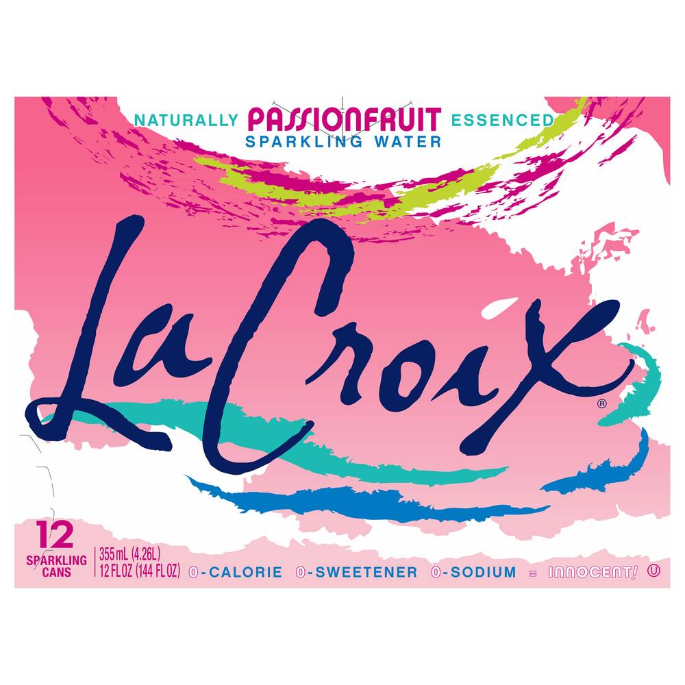 Lacroix Passionfruit Sparkling Water (12 pack, 12 fl oz)