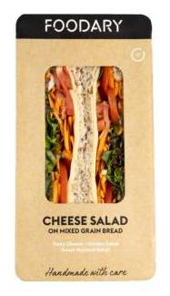 Foodary Cheese and Salad Sandwich on Mixed Grain Bread 187g