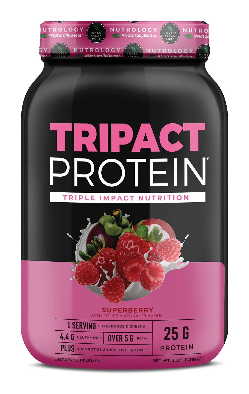 Nutrology Premium Nutrition Shake, Superberry (3 lbs)