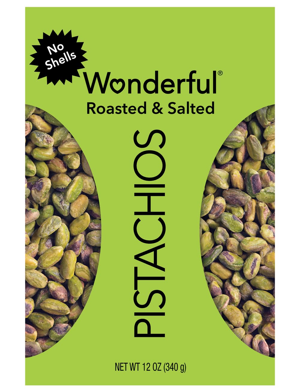 Wonderful Roasted & Salted No Shell Pistachios (12 oz)