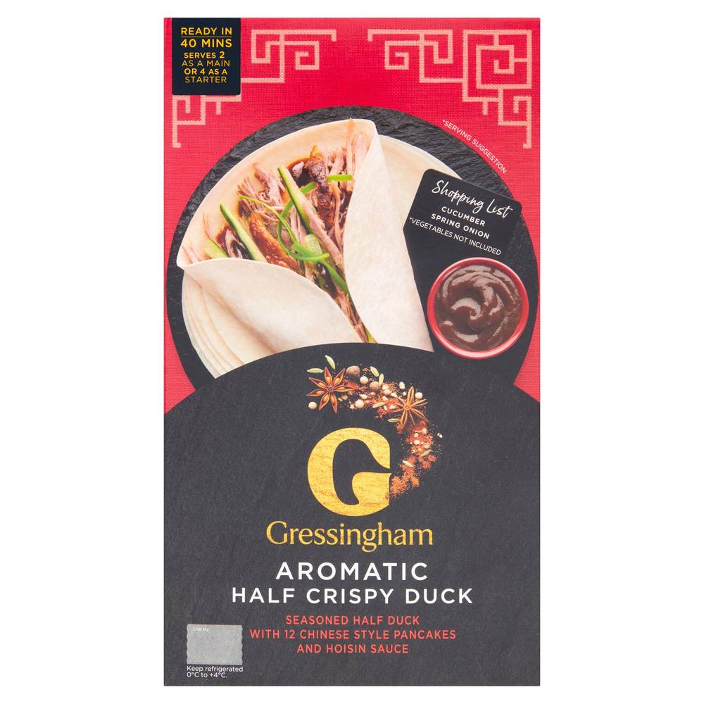 Gressingham Half Aromatic Duck 540g