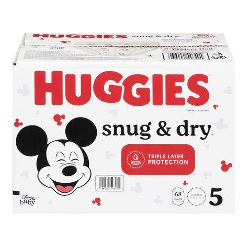 Huggies Snug & Dry Diapers #5 (68 units)