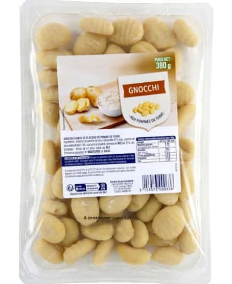 Pâtes gnocchis (380g)