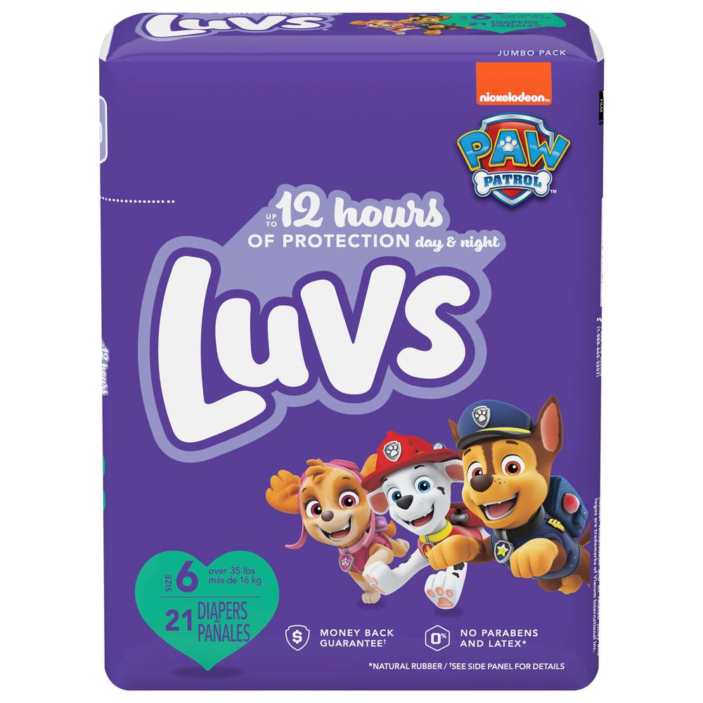 Luvs Paw Patrol Diapers, Size 6 (21 ct)