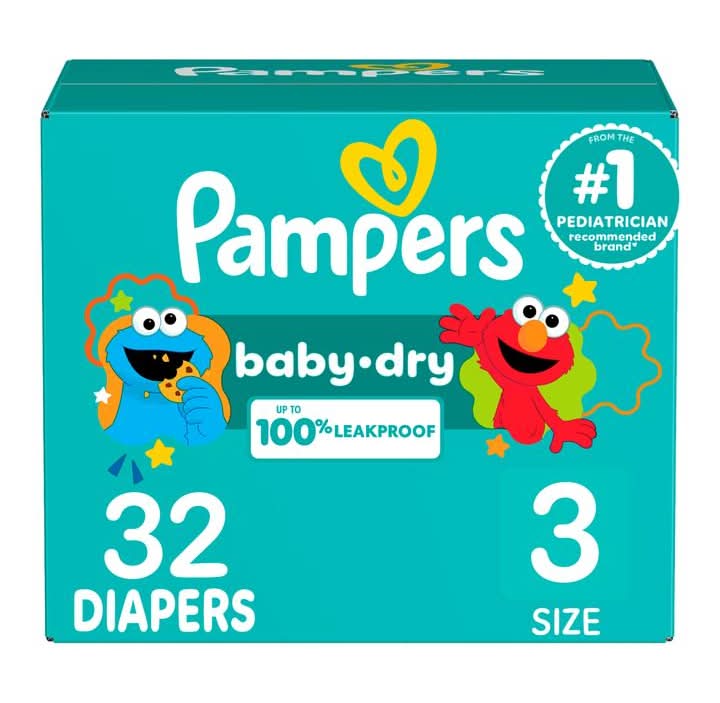 Pampers · Pañal baby dry, Etapa 3 (32 un)