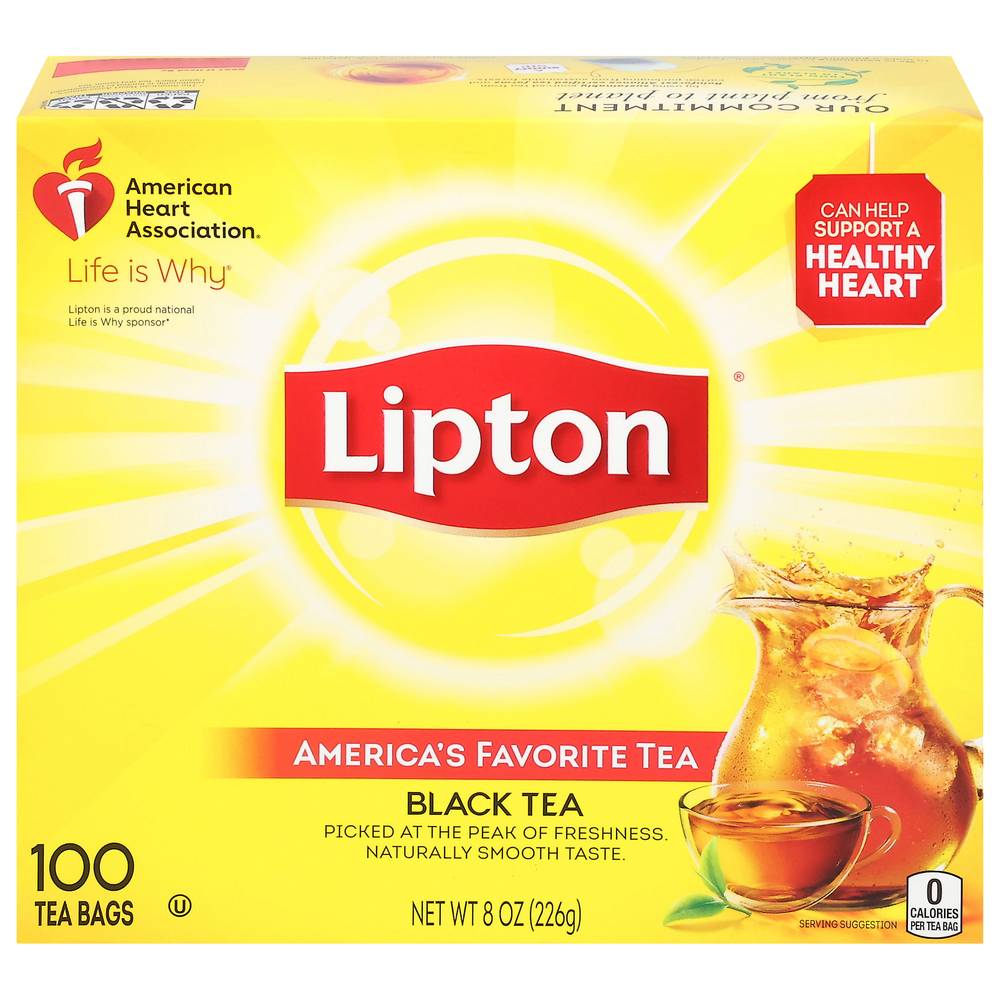 Lipton America's Favorite Black Tea (100 ct, 8 oz)