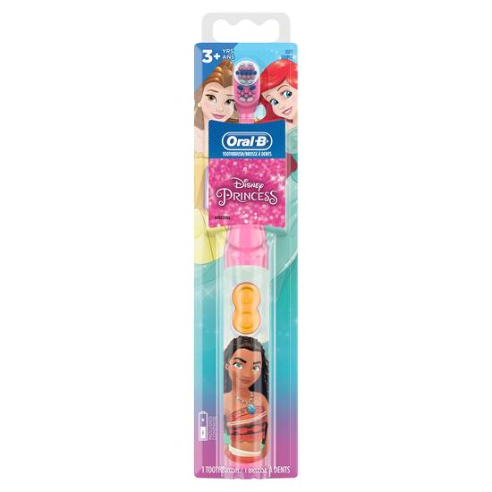 Oral-B Kid's Battery Toothbrush featuring Disney Princess, Soft Bristles, for Kids 3+