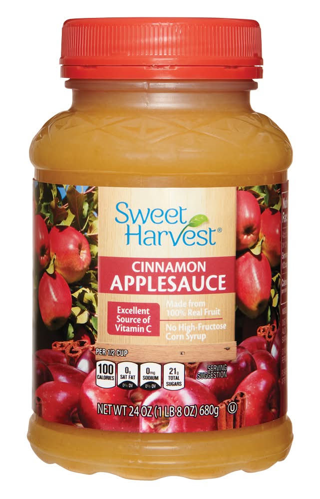 Sweet Harvest Apple Sauce, Cinnamon (24 oz)