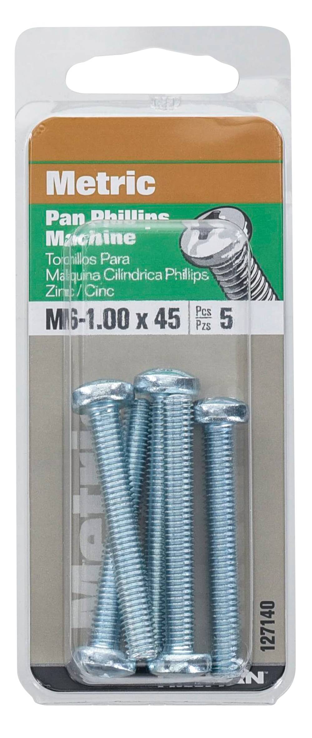 Hillman 6-mm 1 x 45-mm Phillips-Drive Machine Screws (5-Count) | 127140