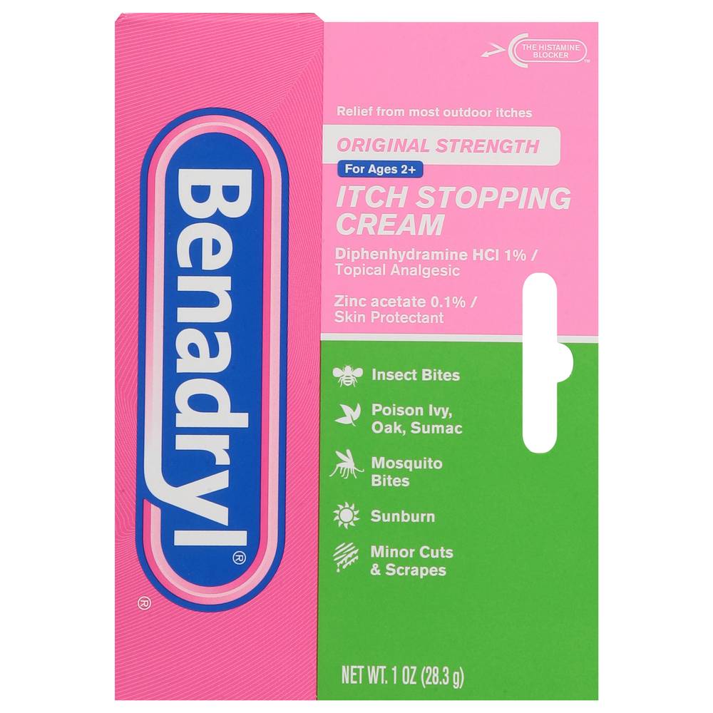 Benadryl Original Strength Itch Stopping Cream (1 oz)