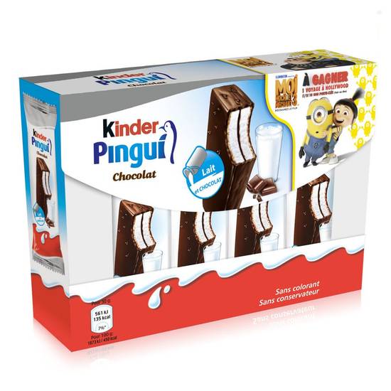Barre chocolatée Kinder Pingui Kinder 124g
