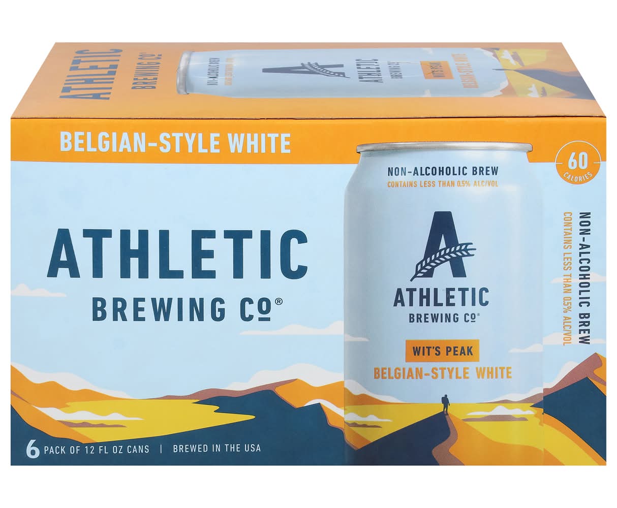 Athletic Brewing Co. Non-Alcoholic Cerveza Atletica Light Beer (6 x 12 fl oz)