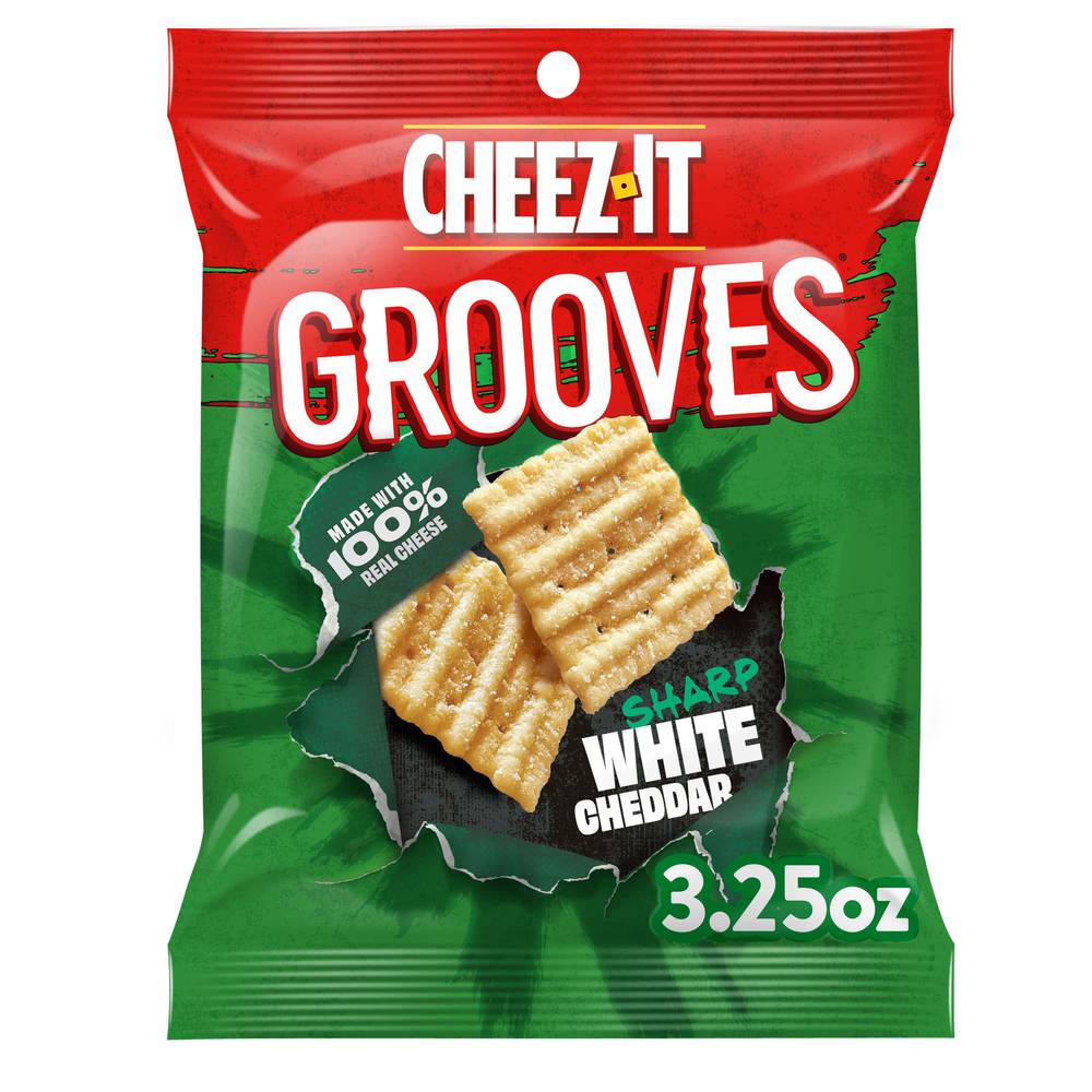 Cheez-It Grooves Sharp White Cracker Chips (cheddar )