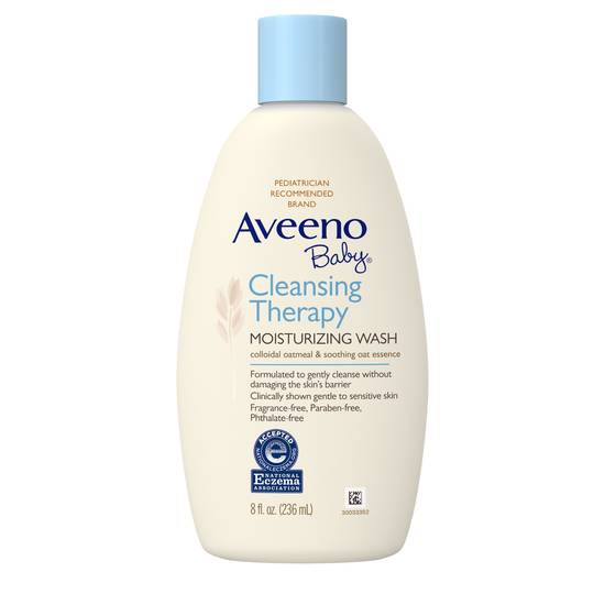 Aveeno Baby Cleansing Therapy Wash, 8 FL OZ