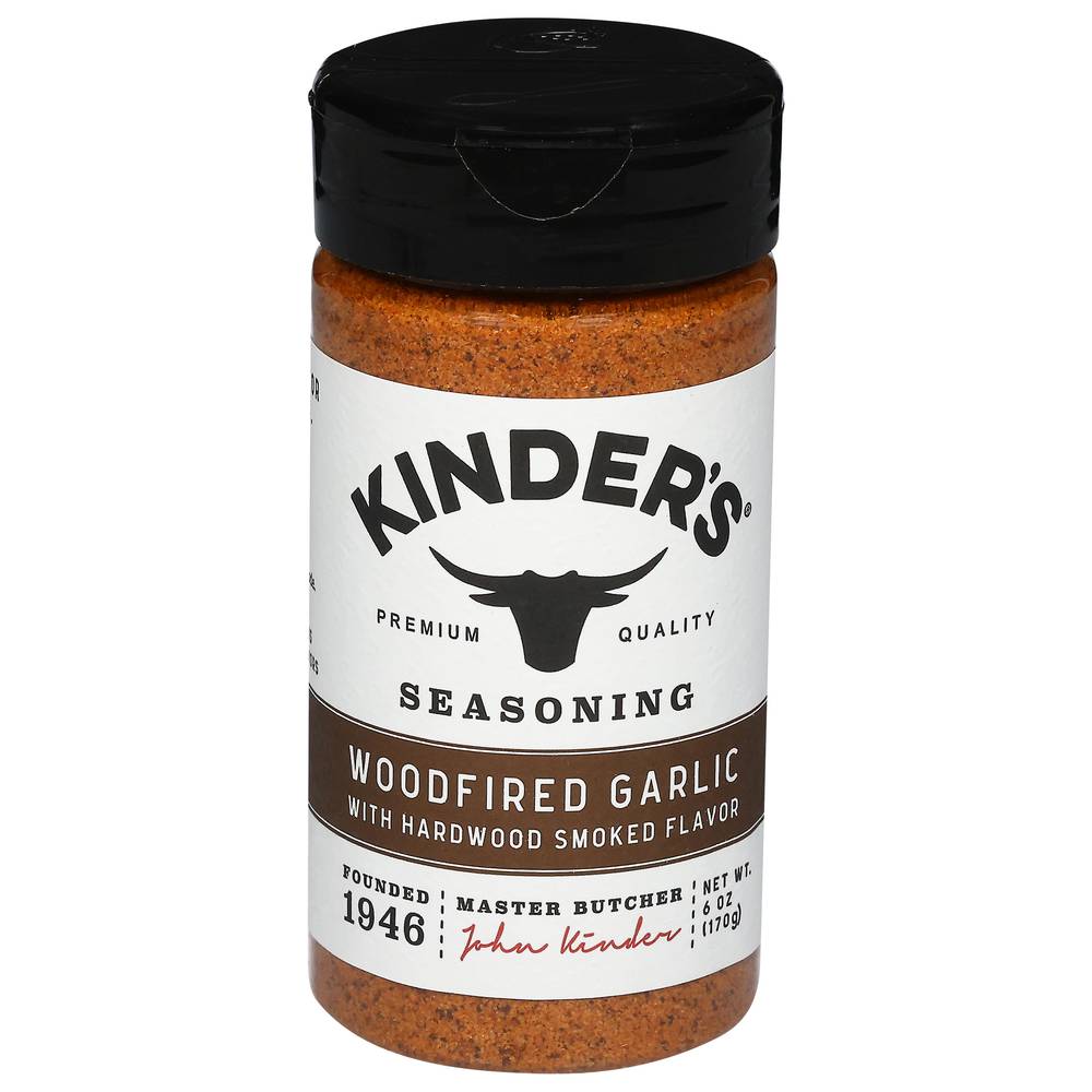 Kinder's Premium Quality Seasoning, Woodfired Garlic (6 oz)