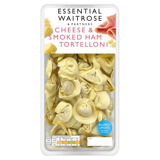 Essential Waitrose & Partners Cheese & Smoked Ham Tortelloni