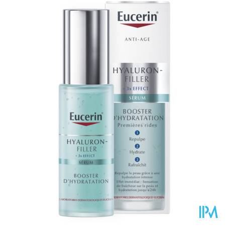 Eucerin Hyaluron Filler +3x Effect Serum Booster D Hydratation Flacon Pompe 30ml Soins anti-âge - Soins du visage