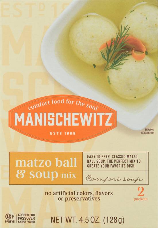 Manischewitz Kosher Matzo Ball & Soup Mix (2 ct)