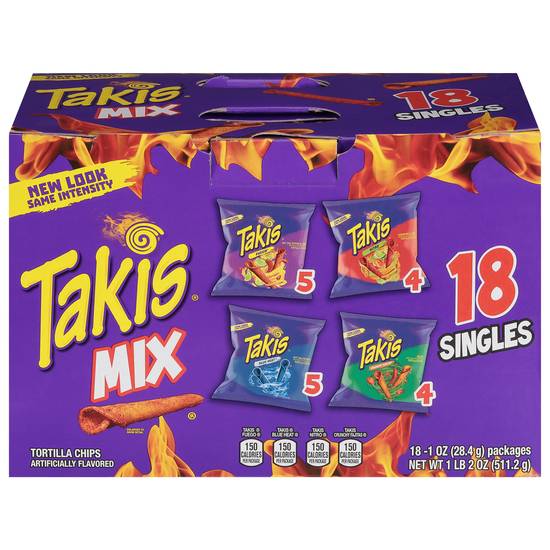 Takis Tortilla Chips Mix packages (18 ct)