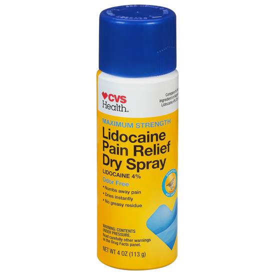 Cvs Lidocaine Pain Relief Dry Spray