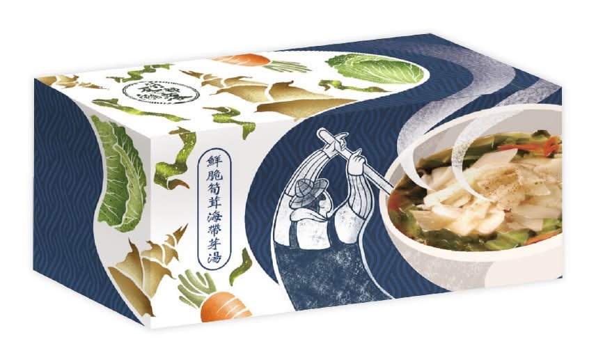 筍友部落-鮮脆筍茸海帶芽湯(204g/盒)