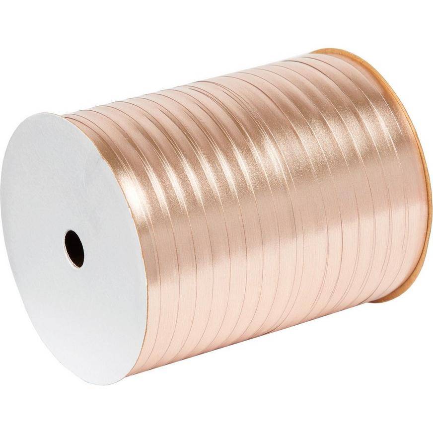 Metallic Rose Gold Curling Ribbon