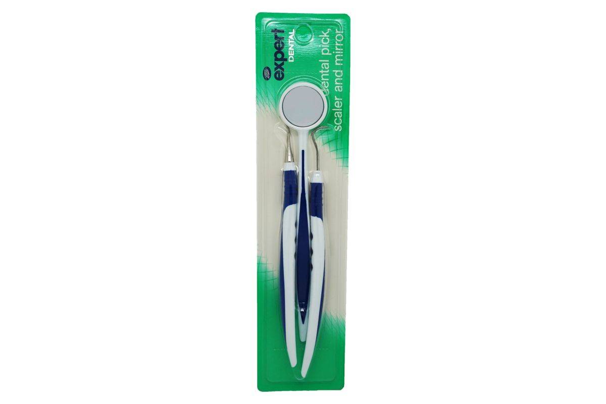 Boots Expert Dental Pick Scaler & Mirror (3 ct)