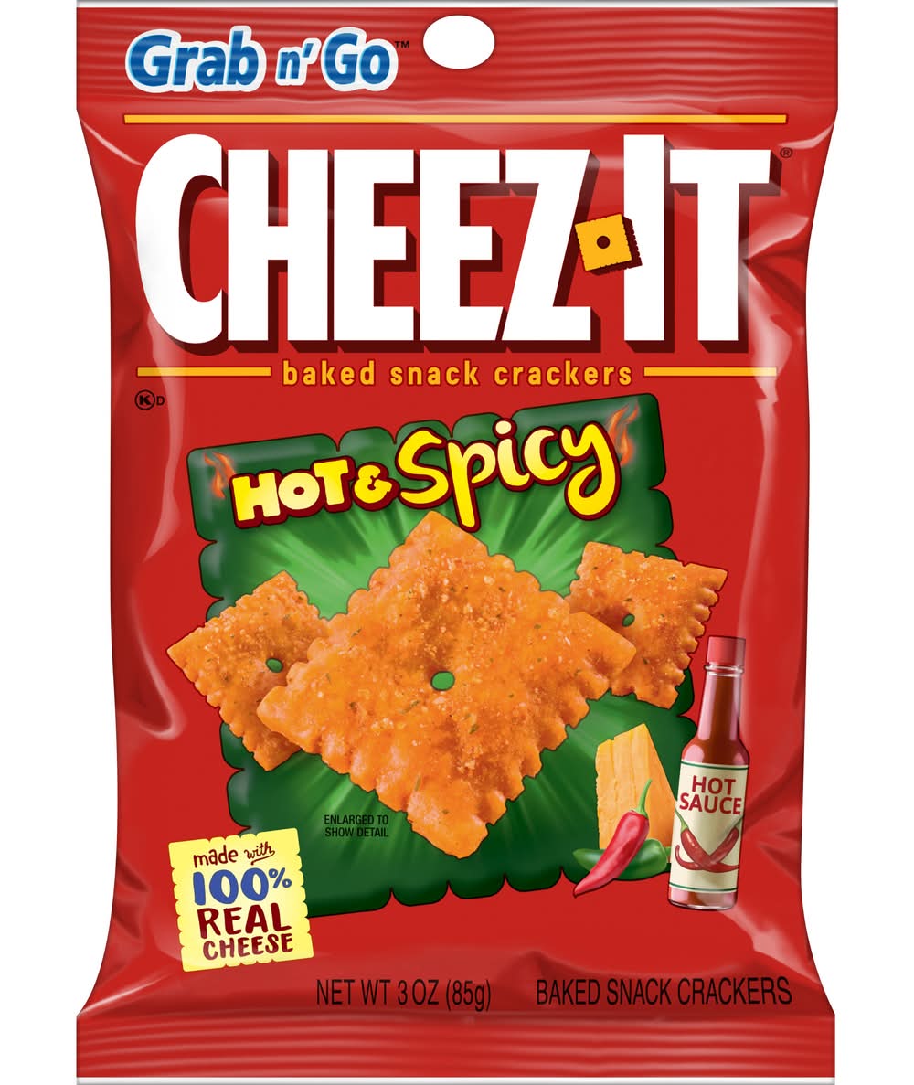 Cheez-It Hot & Spicy Baked Snack Crackers (3 oz)