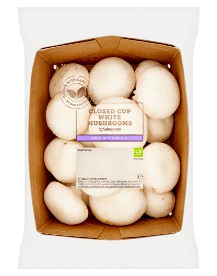 Sainsbury's Closed Cup White Mushrooms