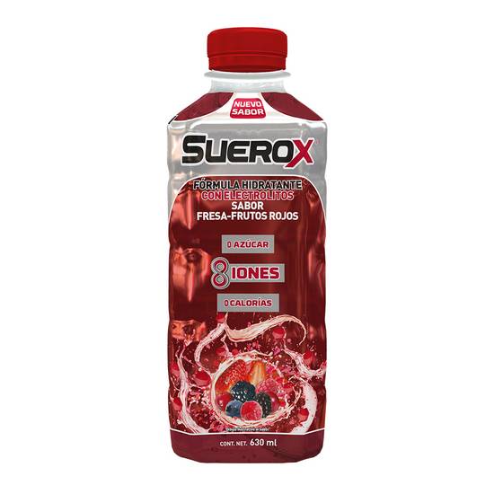 Suerox suero fresa frutos rojos (botella 630 ml)
