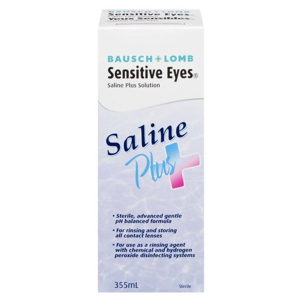 Bausch + Lomb Sensitive Eyes Plus Saline Solution (355 g)