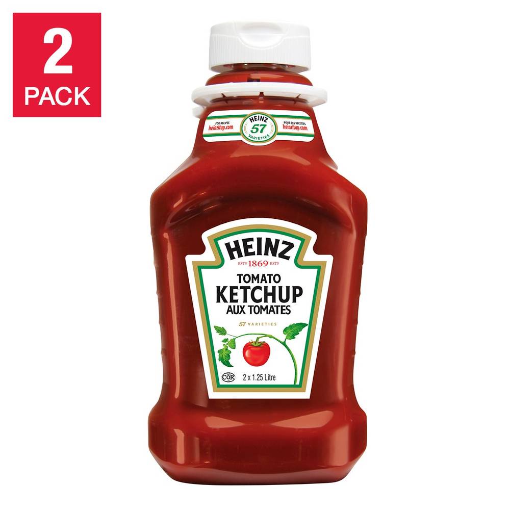 Ketchup Heinz, 2 × 1,25 L