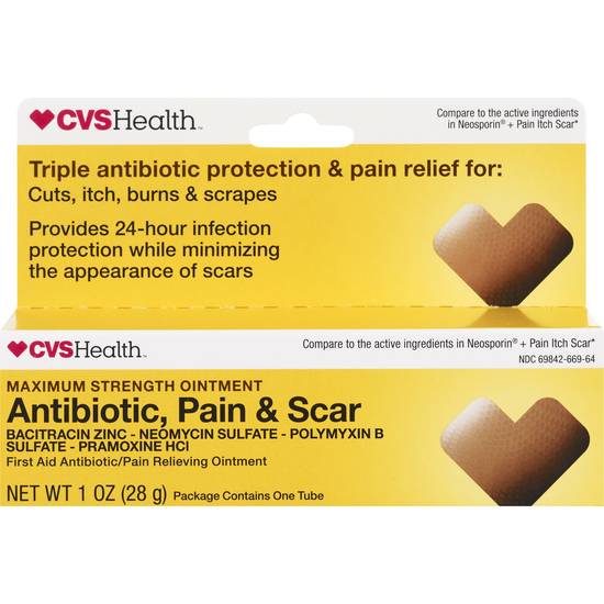 CVS Health Antibiotic Pain & Scar Ointment, 1 OZ