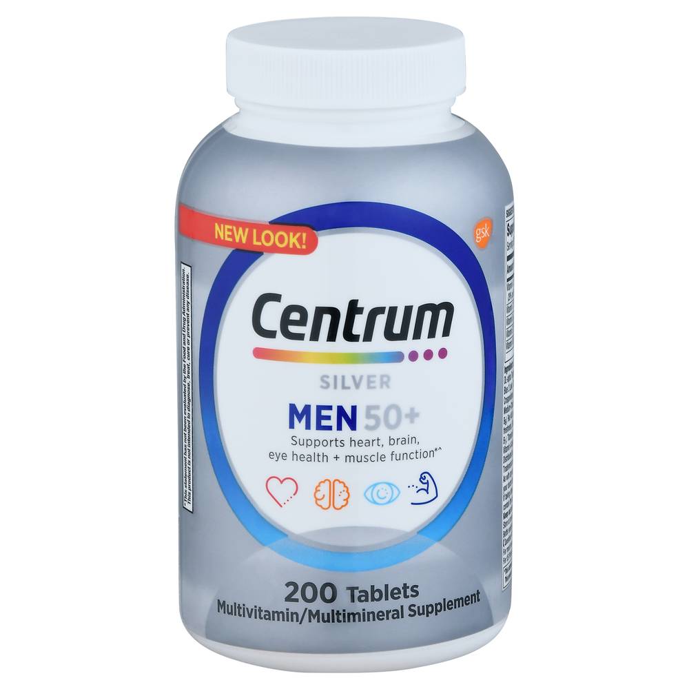 Centrum Silver Multivitamin Supplements (200 ct)