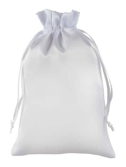 4.5" X 7" White Satin Favor Bags, 12Ct. By Celebrate It
