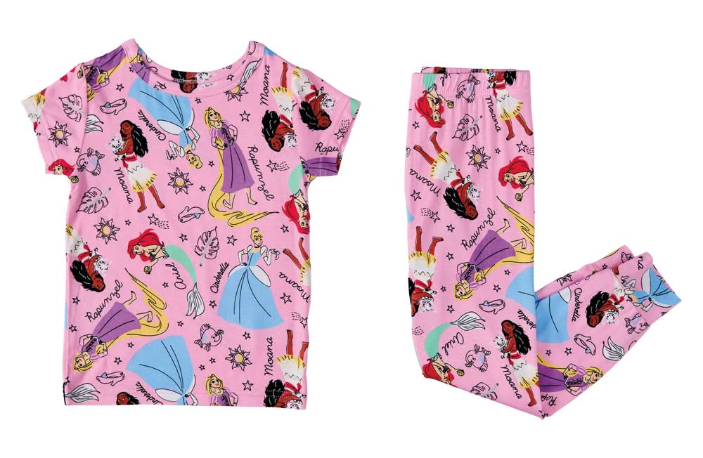 Licensed Childrens Character 2pc Pajama Set, Disney Princess, 3T