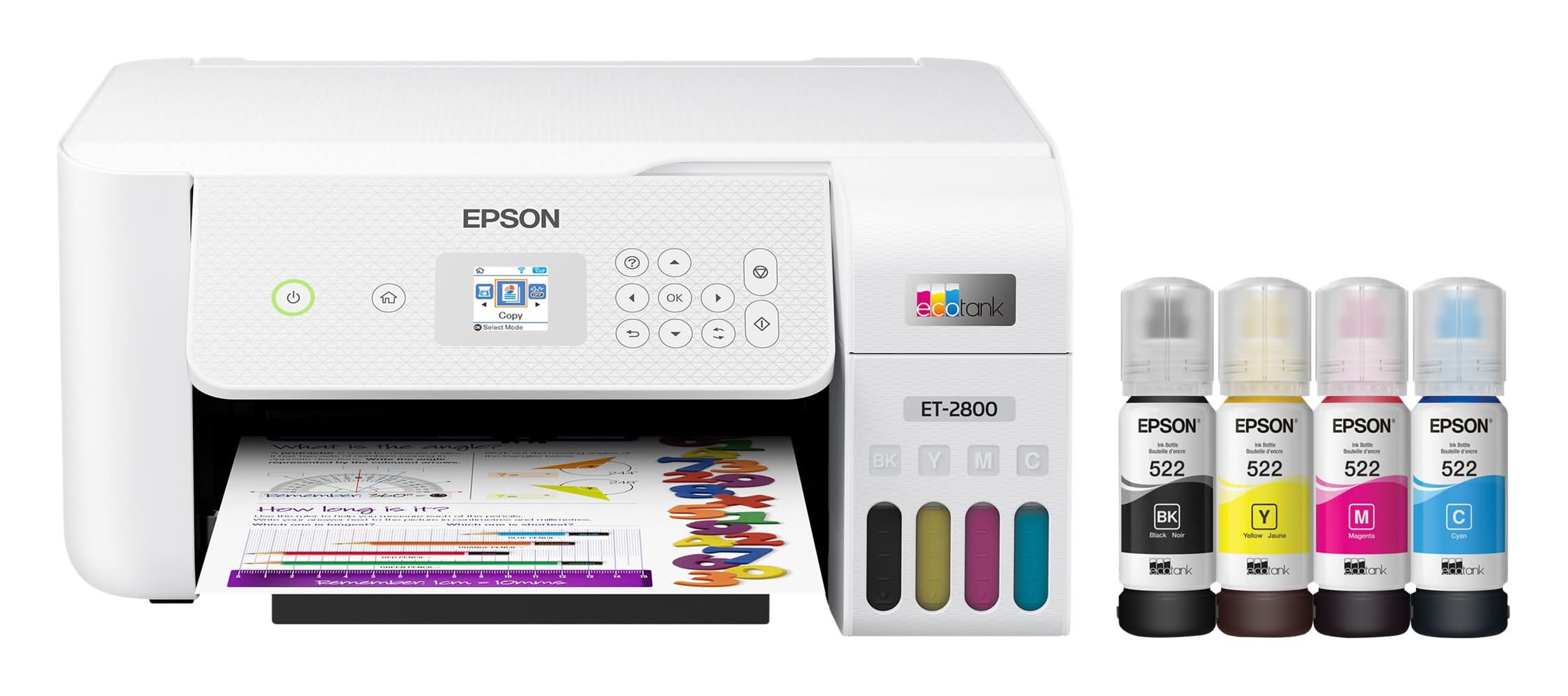 Epson Ecotank All in One Supertank Color Printer Et-2800, White