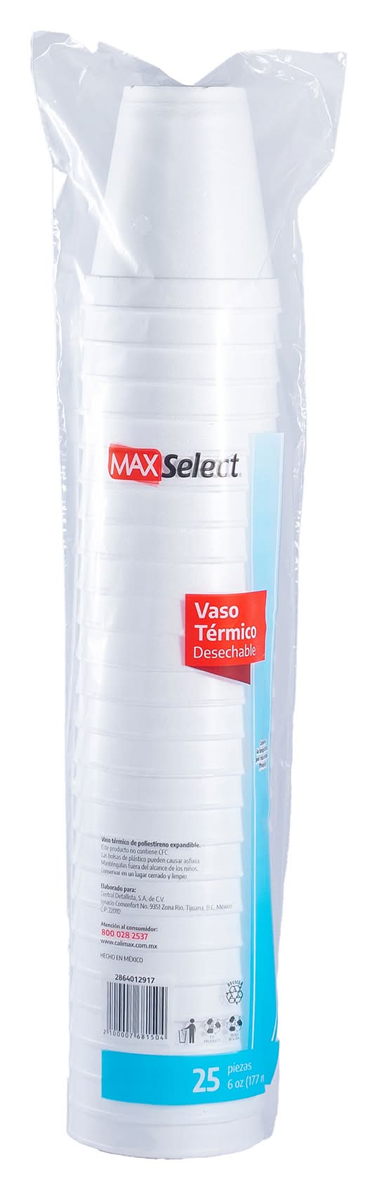 Max Select · Vasos térmicos (200 g)