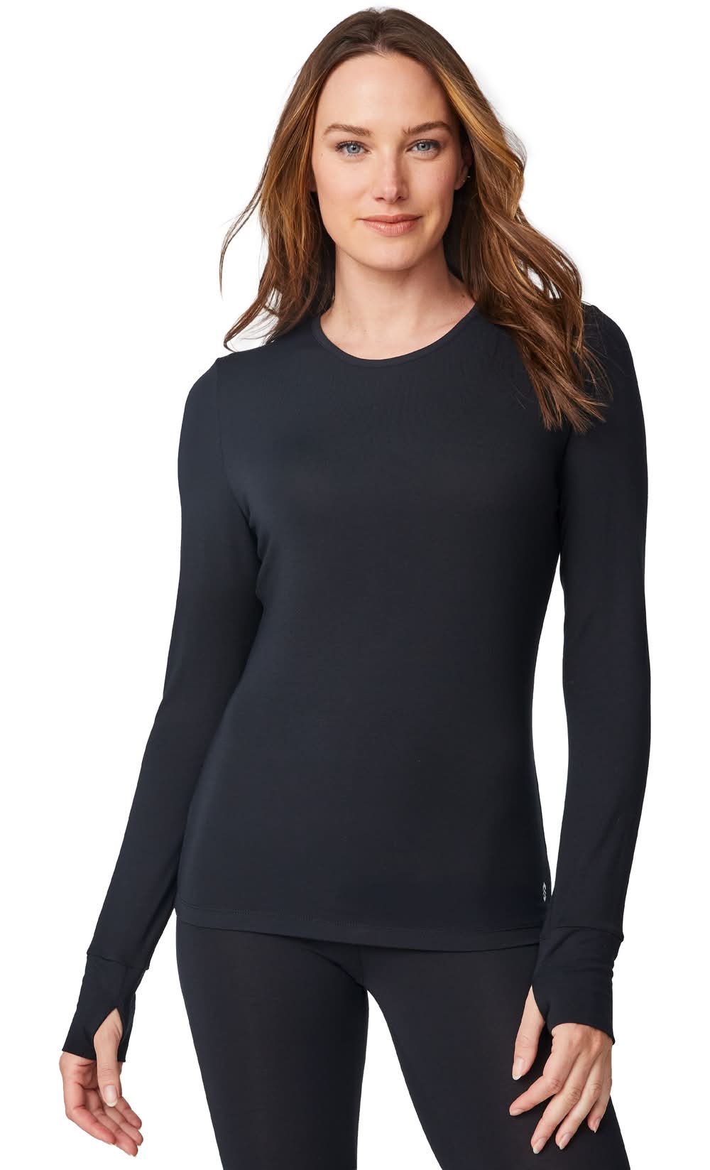 Free Country Black Polyester/Spandex Thermal shirt ( Small )
