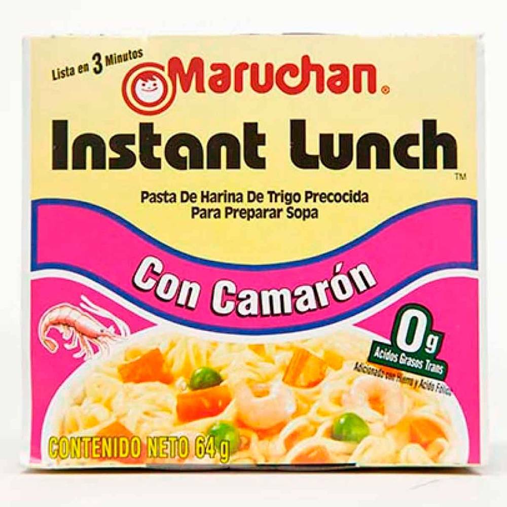 Maruchan · Instant lunch sopa de fideos instantánea, camarón (64 g)