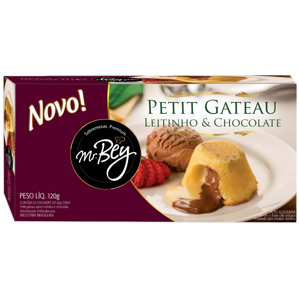 Mr. Bey · Petit gateau congelado leitinho & chocolate (2 un)