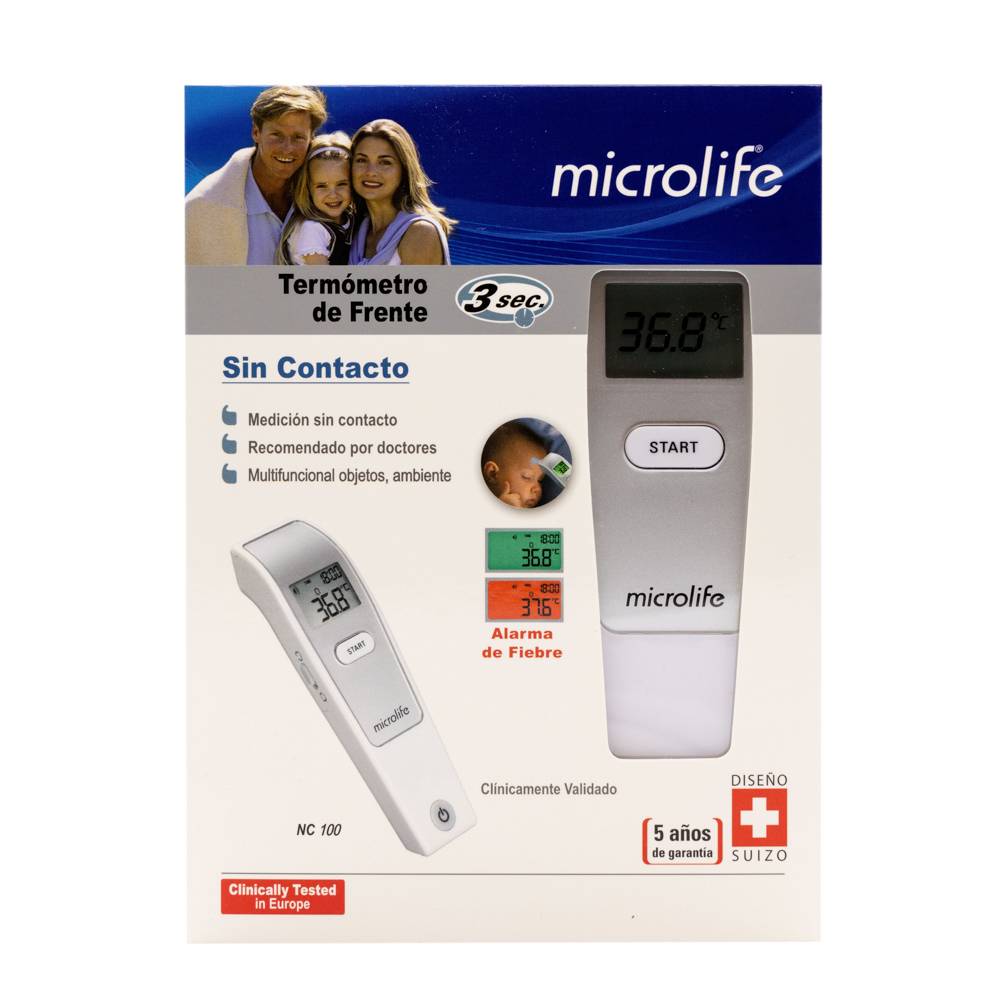 Microlife termómetro digital infrarrojo sin contacto (1 pieza)