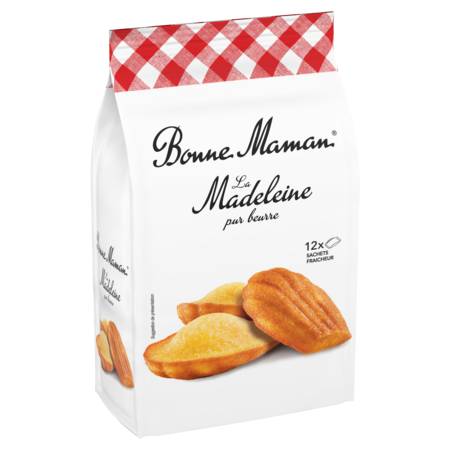 Madeleines pur beurre BONNE MAMAN - le sachet de 12 - 300 g