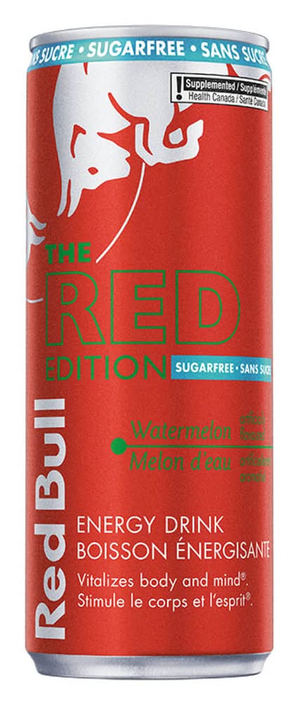 Red Bull The Red Edition Sugarfree Energy Drink, Watermelon (250 ml)