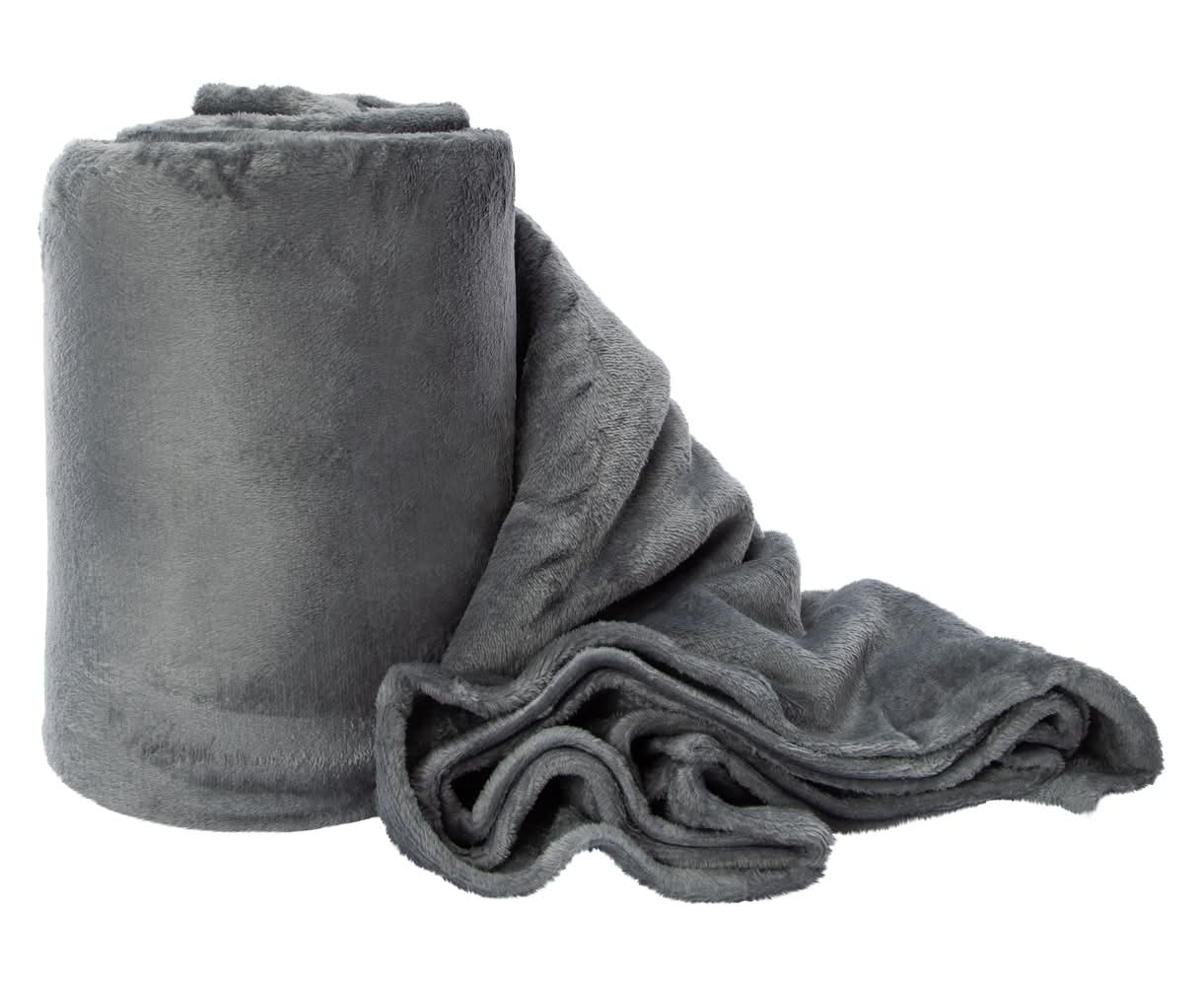 Oversized Throw Blanket 98in x 110in Gray